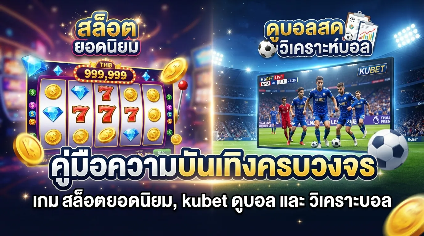 คู่มือความบันเทิงครบวงจร: เกม สล็อต ยอด นิยม, kubet ดู บอล และ วิ เค ราะ บอล